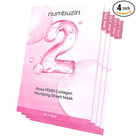 Numbuzin – No.2 Rose PDRN Collagen Plumping Mask Sheet
