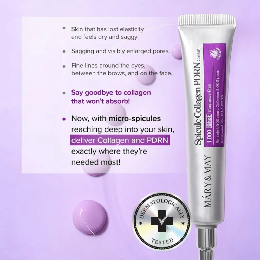Mary&May Spicule Collagen PDRN Cream 15g