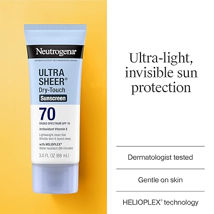 Neutrogena Ultra Sheer Dry-Touch SPF 70 Sunscreen Lotion – 3 fl. oz
