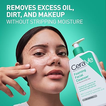 CeraVe Foaming Facial Cleanser – 12 oz/355 mL