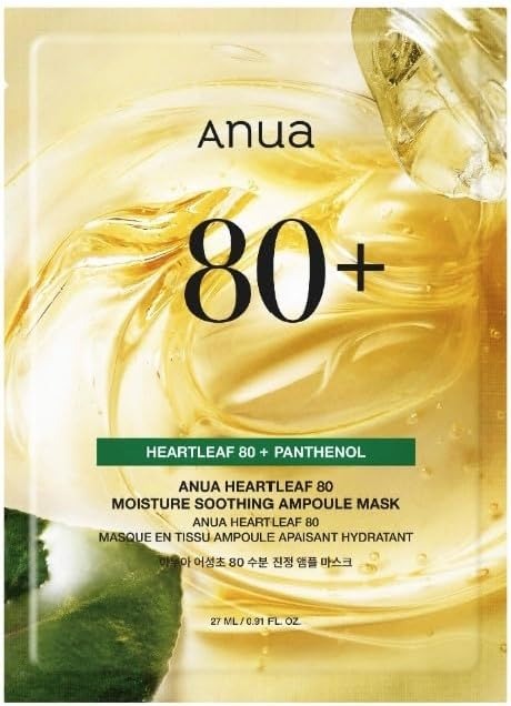 Anua - Heartleaf 80 Moisture Soothing Ampoule Mask - 27ml